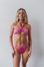 Mischa Ring Halter Bandeau Top in Malibu Pink