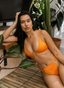 Penelope Bikini Top in Spritz Orange